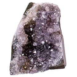 Amethyst Druzy Standing with Cut Base - Small